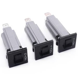 W Series Miniature Manual <strong>Automatic</strong> <strong>Reset</strong> Push Type Snap-in Thermal <strong>Circuit</strong> <strong>Breaker</strong> 20A <strong>AC</strong> 120V 240V DC 50V for Power Socket - Product Image 6