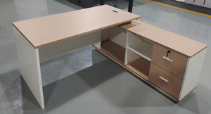 Hot Bán Giá Rẻ Hiện Đại Sang Trọng Đồ Nội Thất Văn Phòng L Hình Dạng Điều Hành Bằng Gỗ Giám Đốc Bàn Văn Phòng - Product Image 6