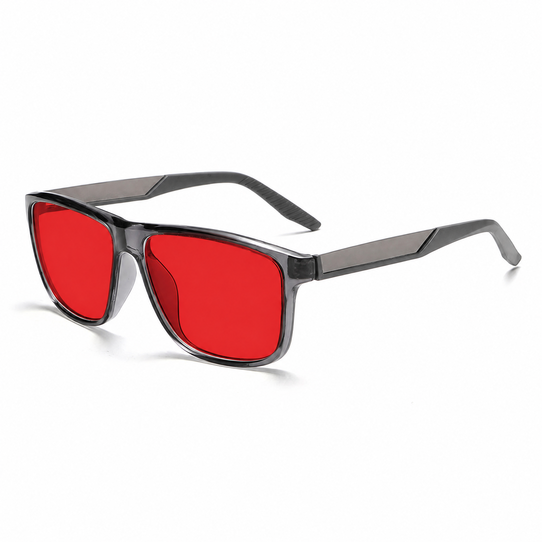 Transparent grey-Red