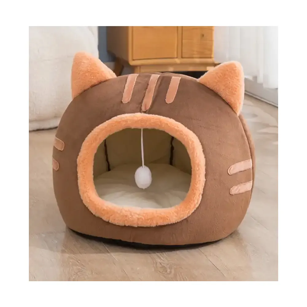Winter Warm Cat Cave Bed Pet House Tent Supplies Cama Para Gatos Washable Cat Caves For Indoor Cats Large Size