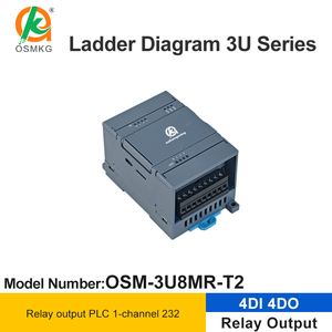 Oshangming Plc Controller di programmazione 4 ingresso 4 uscita relè PLC controllo del settore con RS232 Modbus Rtu per macchina imballatrice LED