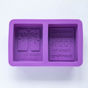 New Arrival Food Grade <strong>Easy</strong> Release 2 Cavity Rectangle Life Tree and 100% Handmade Silicone <strong>Soap</strong> Bar Molds for <strong>Soap</strong> <strong>Making</strong> - Product Image 6