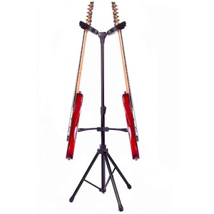 SWIFF U4-<span class=keywords><strong>C</strong></span> cabeças dupla cabide rack de guitarra de madeira suporte de vários instrumentos de cordas