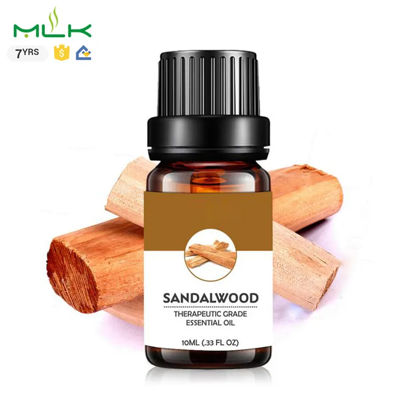 Produttori di Commercio All'ingrosso 10ml Bottiglie Aroma Essentia Olio Difuser OEM/ODM Organico Naturale di legno di Sandalo Albero di 100% Olio Essenziale Puro