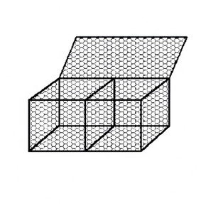 Rete di gabbioni zincata scatola della fabbrica all'ingrosso maglia esagonale pesante 2x1x1m per prevenire il suolo e la perdita di acqua reti di gabbia di pietra - Product Image 2