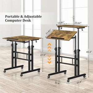 Mesa de ordenador de esquina con estantería para un uso eficiente en el escritorio ajustado del espacio de trabajo en el hogar - Product Image 4