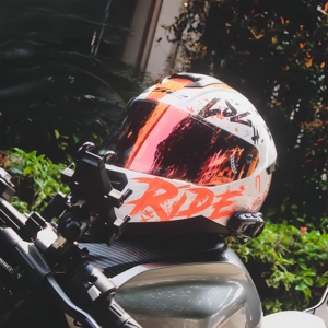 Ls2 full-mặt xe máy Mũ bảo hiểm cho nam giới Phụ Nữ Racing chống sương mù 802 bốn mùa Big Tail Wing nhanh chóng phát hành đóng cửa NEW ABS - Product Image 5