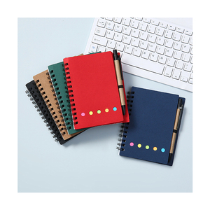 Bloc de notas de diario de Color con logotipo personalizable con bolígrafo, notas adhesivas, cuaderno impreso, promoción, carpeta personalizada, blocs de notas con bolígrafo - Product Image 1