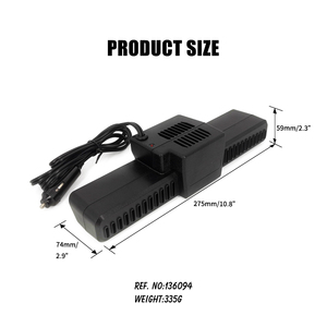 12V xe nóng defroster kính chắn gió di động defogger nhanh chóng sưởi ấm với Thuốc lá nhẹ hơn cắm - Product Image 2
