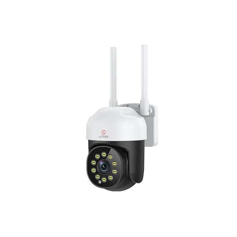 Tuya-cámara IP inteligente con wifi para exteriores, minicámara CCTV inalámbrica de 3MP, seguimiento automático, Zoom 4X, PTZ