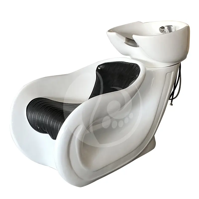 Di lusso moderno parrucchiere Shampoo ciotola massaggio Shampoo sedia salone mobili controlavaggio unità di lavaggio dei capelli sedia con lavabo