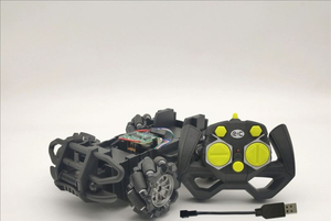 Omni-Wheel Mecanum DIY Scientific Maker Robot de chasis de coche inteligente, Marco para evitar obstáculos todo terreno 4WD - Product Image 3