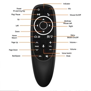 Großhandel G10 Intelligente Sprach fernbedienung mit Lern funktion 2.4G Drahtloser USB-Empfänger Gyro Sensing Air Mouse G10S PRO