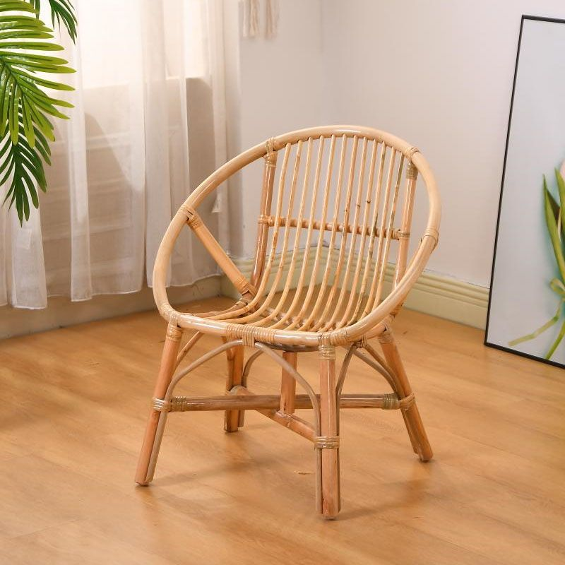 Original rattan-colored armchair