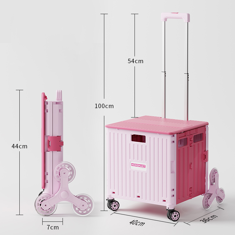 60L Pink with Climbing Wheel