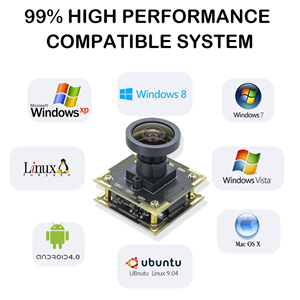 工場OEM 1/1.8インチIMX678 8MP HDR広角ミニ4KカメラモジュールFF CMOSセンサー60FPS歪みフリーUSBカメラモジュール