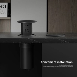 Lifting <strong>Socket</strong> 4 Outlet <strong>Multi</strong> <strong>Function</strong> Hidden Pneumatic Pop up <strong>Sockets</strong> Without Wireless Charging - Product Image 5