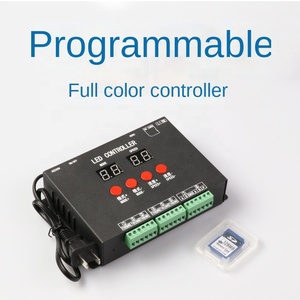 Программируемый полноцветный контроллер светодиодной полосы DMX512 диммеры AC85-265V светодиодные драйверы контроллеры
