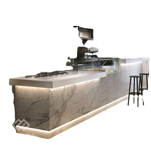 Hight up cửa hàng tiền mặt truy cập tự chọn quầy bar truy cập đá cẩm thạch nhân tạo Câu lạc bộ Đêm HiệN ĐạI thương mại đồ nội thất vuông cao thanh bảng - Product Image 1