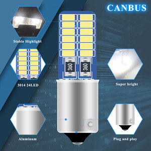Ba9s Bax9s <span class=keywords><strong>Bay9s</strong></span> T4W H21W H6W 3014 24SMD <span class=keywords><strong>LED</strong></span>オートインテリアフェストゥーンリバースライト12V電球