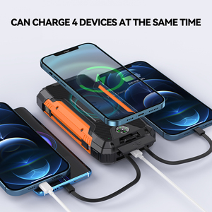 Wireless <strong>Charger</strong> 30000mAh Fast Charging Solar Power Bank for <strong>All</strong> Mobile Devices Solar Portable <strong>Charger</strong> with Dual Flashlights - Product Image 3