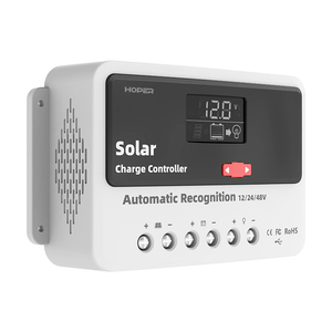 Controlador de panel solar inteligente Regulador 24V 12V DC Salida 30A PWM Controladores de cargador solar - Product Image 1