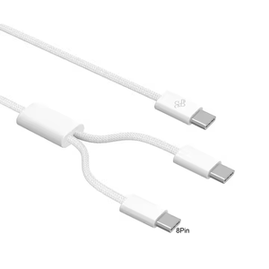 สายชาร์จไวแบบ2 in 1สาย USB C สำหรับโทรศัพท์มือถือใช้ได้กับ IPhone15และแอปเปิ้ล - Product Image 4