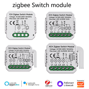 YiHiOO 4 canali Zigbee Smart relè modulo con 100 AC-240V Tuya Smart Life App per la casa - Product Image 6