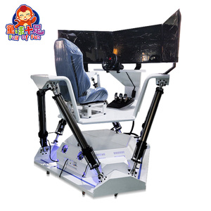Simulador de coches de carreras de movimiento de 3 pantallas 6 DOF plataforma de simulación de movimiento de pantalla Triple máquina de juego de coches de carreras simulados VR - Product Image 4