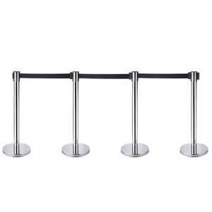 Dây Đai Xếp Hàng Màu Vàng Bảo Tàng Sân Bay Có Thể Thu Gọn Dây Cột Kiểm Soát Đám Đông - Product Image 1