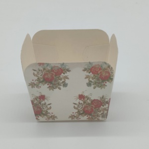 Nhà máy thân thiện với môi tùy chỉnh ecocraft hộp giấy nước dựa trên vuông thủ công phân hủy sinh học bức tường duy nhất cho thức ăn vật nuôi bánh bán hàng tự động - Product Image 2