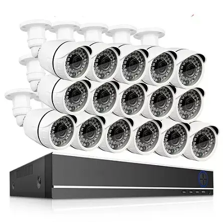 Set completo telecamera di rete Wireless DVR sistemi di sicurezza CCTV Wifi Kit di sorveglianza per telecamera analogica per interni esterni