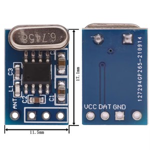 1Set 2Pcs 433MHZ Wireless Transmitter Empfänger platinen modul SYN115 SYN480R ASK/OOK Chip PCB Für Arduino