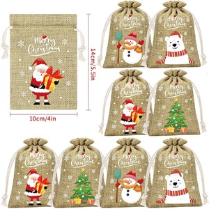 Cá nhân Santa Sack phong cách bông dây kéo túi kỳ nghỉ Quà Tặng <span class=keywords><strong>Pouch</strong></span> - Product Image 1