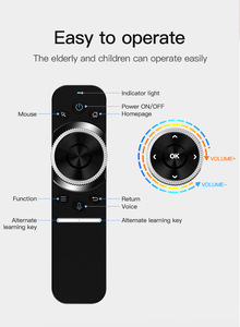 Funzione di codice di apprendimento a infrarossi del Mouse ad aria 2.4G W1S telecomando senza fili google Voice Smart Tv telecomando prezzo di fabbrica - Product Image 4