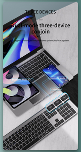 2025 Latest Ultra Thin 2.4G <strong>Wireless</strong> <strong>Keyboard</strong> Set Aluminium Alloy Multi Device <strong>Wireless</strong> Rechargeable <strong>Keyboard</strong> Mouse Combo - Product Image 6