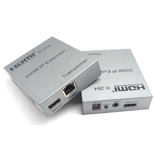 200m HDMI 1.3红外通过IP千兆Cat6通过Rj45发射器接收器局域网HDMI扩展器通过以太网用于高清电视DVD PS3