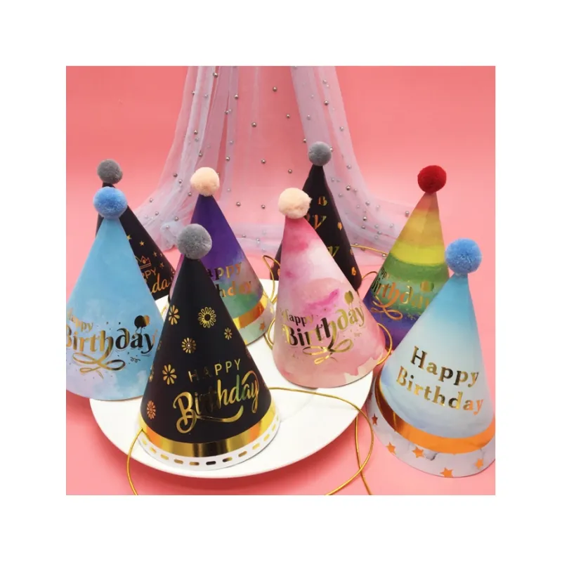 Hot-Selling Babys erster Geburtstags hut Benutzer definierte spitze Kuchen Display Hut Geburtstags torte Dekorieren Party Geburtstags torte Hut