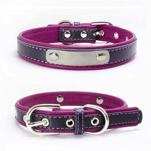 Wirklich cooles Leder geschnitztes Eisen farbe Haustier halsband Kunden spezifisches Hunde halsband - Product Image 6