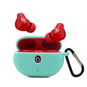 2021年の新しいBeats Studio Budsケースシリコン保護イヤホンケース耐衝撃性イヤフォンカバーフック付き - Product Image 3