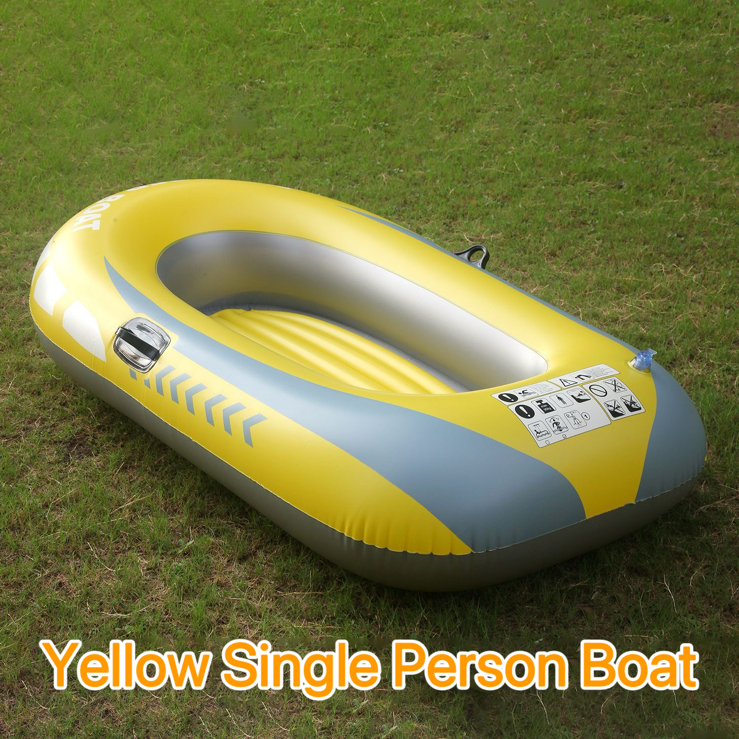 Yellow-single person boat