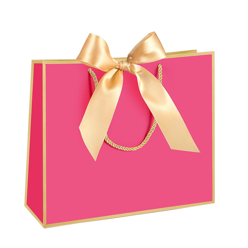 Rose pink with gold edge