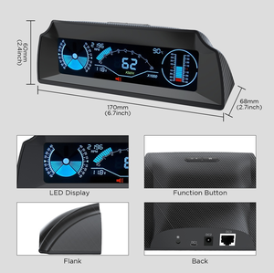 รถยนต์ไฟฟ้า 2025 รุ่นล่าสุดจอแสดงผลแบบหัวขึ้น HUD P20 OBD2 GPS เครื่องวัดวามเร็วที่รองรับทั้งสองรุ่น - Product Image 6