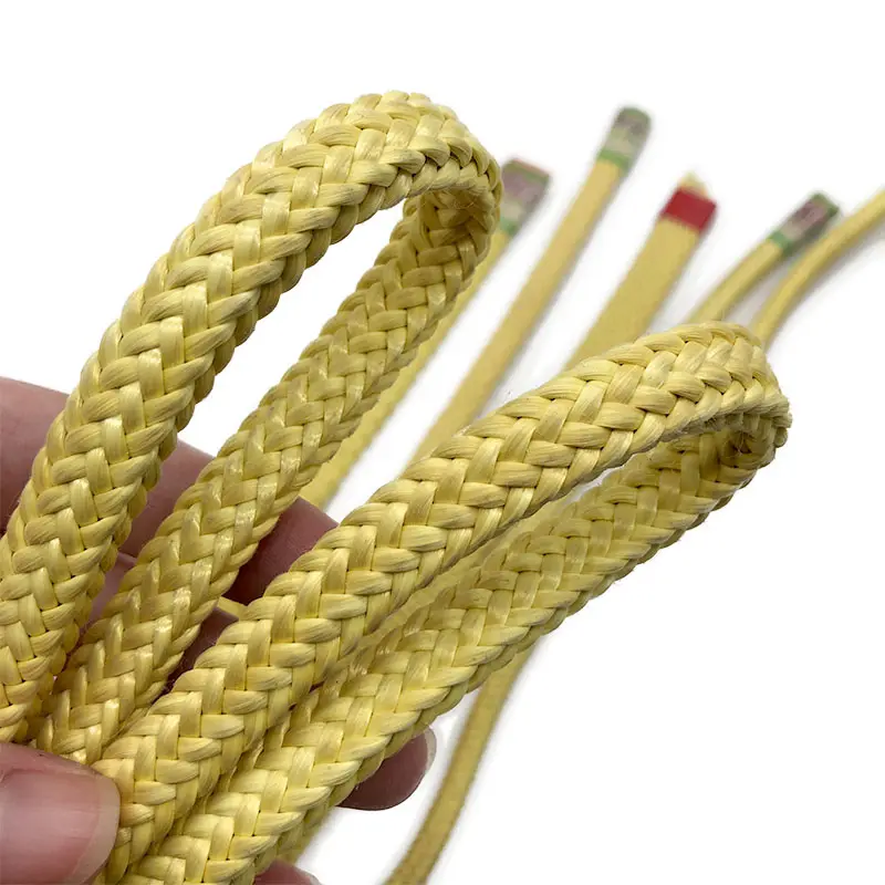 6mm 8mm 10mm 12mm Feuerfestes feuerfestes Aramid seil Twist Cord Para-Aramid Faser seil UV-beständiges gewebtes Kevla Aramid Seil