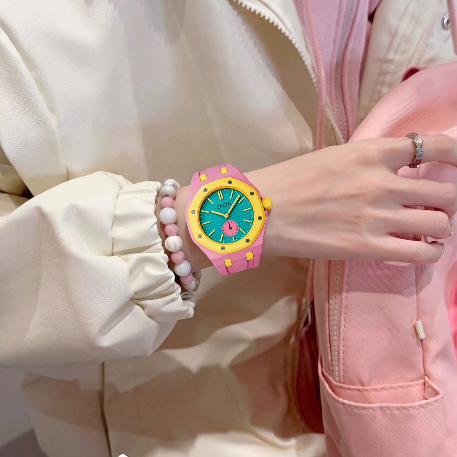 pink-green