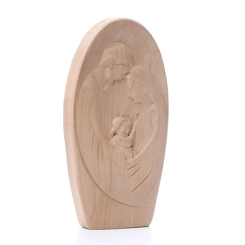 Groothandel Houten Ornament Katholieke Religieuze Voorwerpen Creatieve Religieuze Jezus Geboorte Standbeeld