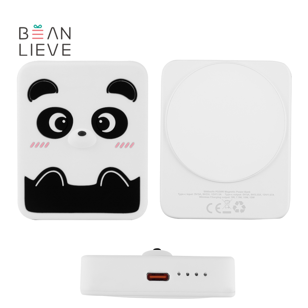 Banco inalámbrico magnético de la energía de la panda
