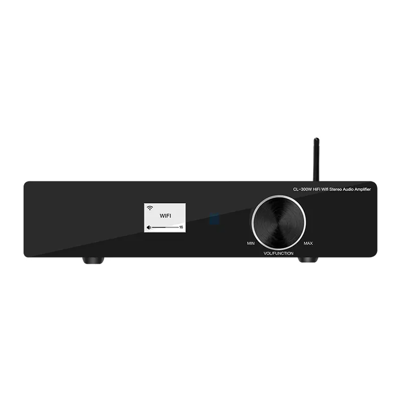 CL-300W Hifi Wifi Airplay linkplay multiroom BT 2*275W amplificador de potencia de audio con HDM que LAN óptico de entrada USB