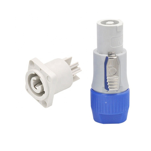 定制四核4针彩色xlr音频插头音频连接器，带圆形蓝色 - Product Image 1