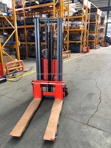 Electric <strong>Pallet</strong> Stacker Auto Self <strong>Loading</strong> Stacker Semi Electric - Product Image 2